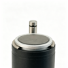 DTS200C specification chart showing 20 mm tungsten carbide pad, below 1 μm repeatability, 8.5 mm axial stroke, normally open output and IP68 protection.