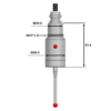DLP25 mechanical drawing showing 26.4 mm body diameter, 20 mm upper diameter, M22 × 1.0 thread and 57.6 mm indicated body length.